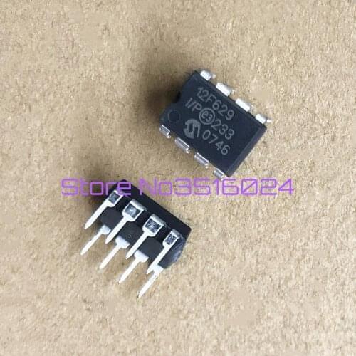 Free shipping 50pcs PIC12F629-I/P, PIC12F629 12F629 DIP8 Original IC chip Chipset