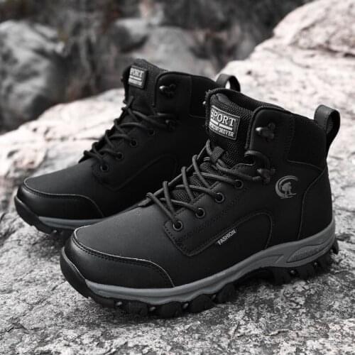 Shoes winter waterproof leather boot coturno ankle military casual dress desert genuine summer mens work Mens chelsea for boty