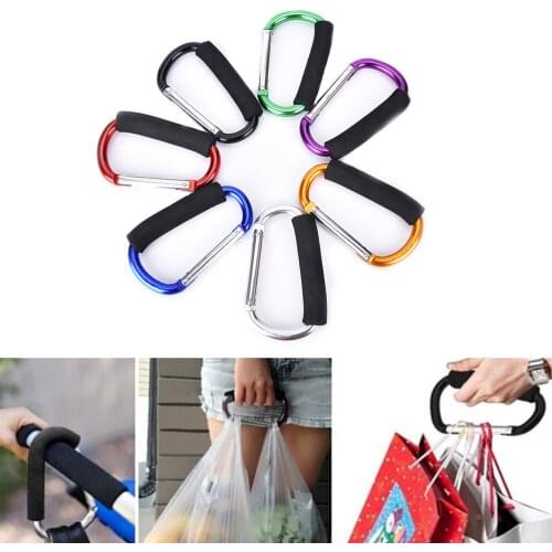 D Shape Hooks Aluminum Buckle Carabiner Survial Key Chain Carabine Hook Clip Camping Equipment EDC Paracord Buckles