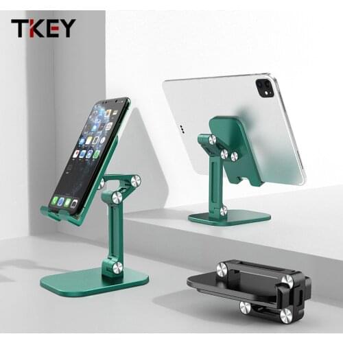 Phone Holder Stand for iPhone 12 11 Xiaomi 10 Alloy Tablet Holder Foldable Mobile Phone Stand Desk For iPhone XS Max iPad Air