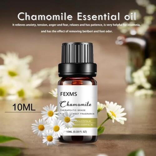 Chamomile Essential Oil 100% Pure Aromatherapy Oil for Diffuser, Perfumes, Massage, Skin Care, Soaps, Candles - 10ml
