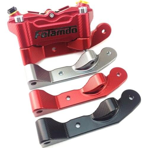 Motorcycle CNC Brake Adapter Bracket Fit 100mm Pitch Brake Caliper With 220mm/260mm Brake Discs For Motor Scooter Yamaha Honda