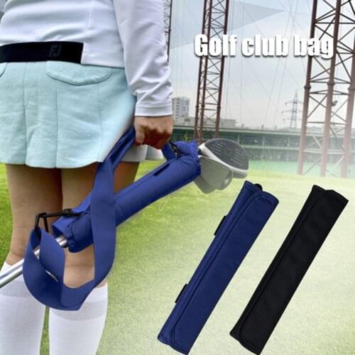 Lightweight Golf Club Carrier Bag Portable Carry Driving Range Course Training Travel Adjustable Shoulder Strap Crossbody Bag