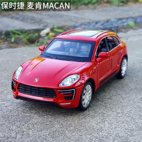 1:32 Scale Diecast Alloy Metal Luxury SUV Collection Car Model For Theporche Macan Toys Vehicle With Sound&Light