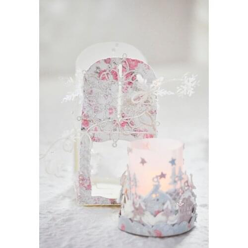 Mmao Crafts Metal Steel Cutting Dies Christmas background Stencil For DIY Scrapbooking Paper/photo Cards Embossing Dies