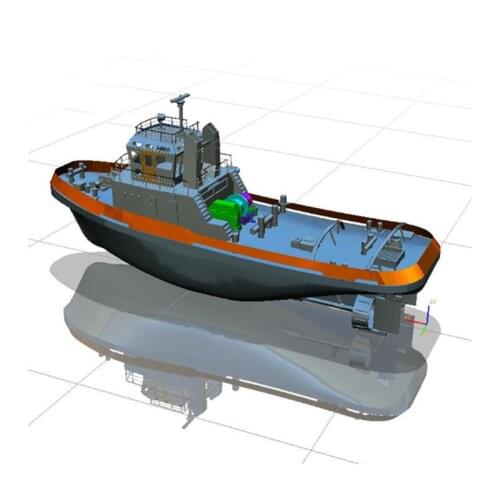 Remote Control Simulation Tugboat Model Making Kit, Civil Aircraft DIY Non-finished Product