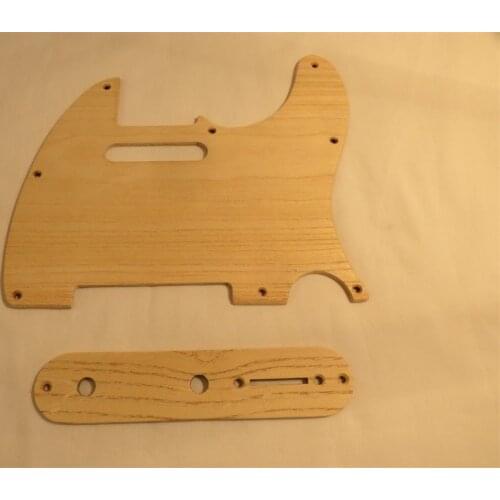 Unfinished solid wood Telecaster Guitar Tele Pickguard Set #1398
