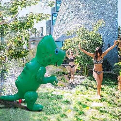 Inflatable Water Spraying Dinosaurs Summer Kids Sprinklers Outdoor Lawn Beach Pool Party PVC Games Center Backyard For Girl Boy