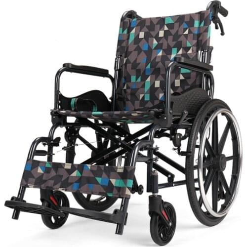 Small light wheelchair for the elderly multi-functional portable walking stick thickened aluminum alloy mobility trolley