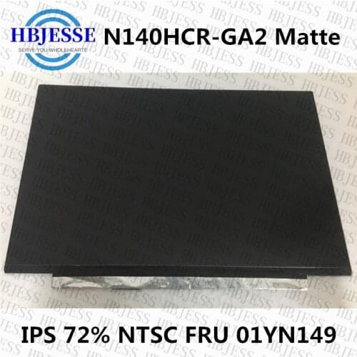 Original for lenovo T490 T490S P43S LCD Srcen 14.0 FHD IPS 1920X1080 FHD matte 72% NTSC N140HCR-GA2 P/N:SD10Q66939 FRU 01YN149