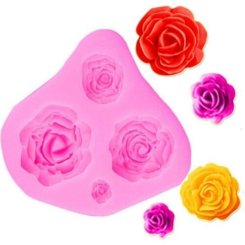 Peony Flower Silicone Molds Wedding Cupcake Topper Fondant Cake Decorating Tools Soap Resin Clay Candy Chocolate Gumpaste Moulds