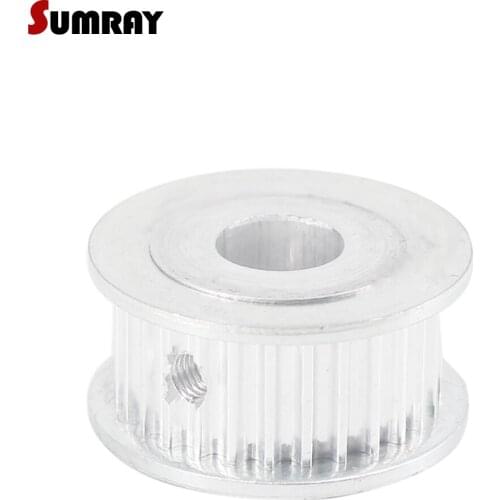 SUMRAY 3M 32T Timing Pulley 5/6/6.35/7/8/10/12/12.7/14/15mm Inner Bore Motor Pulley 11mm Belt Width Aluminium Pulley Wheel