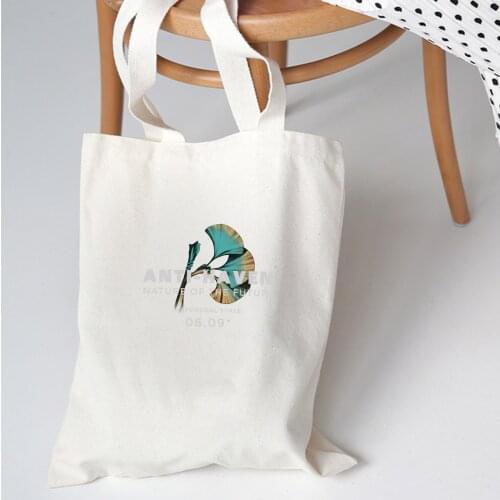 2019 Fashion Womens Tote Bag Canvas Shopping Bag Girl Student Shoulder Bags Graphics Printed European Retro Art Casual Folding