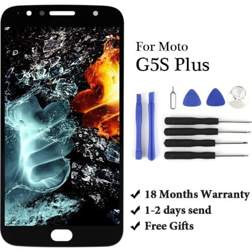 TIMEWAY 5.5" For Moto G5S Plus LCD Display Touch Screen Digitizer Assembly XT1802 XT1803 XT1805 XT1086 Free Glassfilm Tools