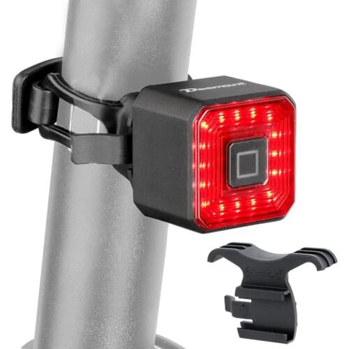 Smart Bike Tail Light, Brake Sensing Rear Lights, Ultra Bright LED Warning Bicycle Flashlight, USB Rechargeable, Waterproof