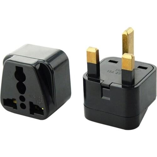 White black universal Hong Kong Singapore Malaysia United Kingdom power connector AU EU US to UK travel adapter plug Type G