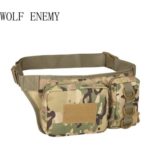 800D Outdoor Travel Military Tactical 3P Waist Bag Women Men Multifunctional Hiking Camping Camouflage Bag