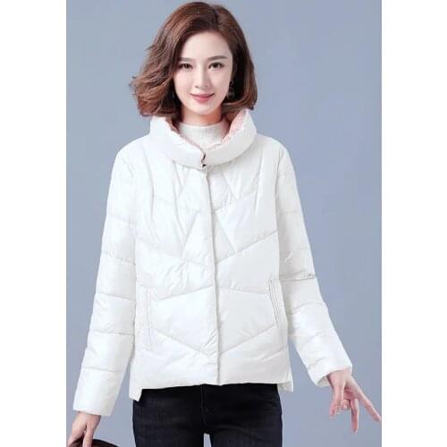 2021 Cotton Padded Jacket Women Parkas Fashion Short Down Padded Jacket Coat Female Winter Thickened Down Cotton Jacket C1196