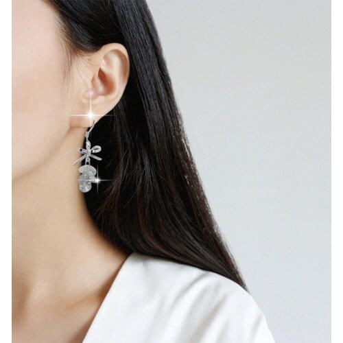 Knot zircon dangle earrings for women gifts girls new fashion good quality fce079