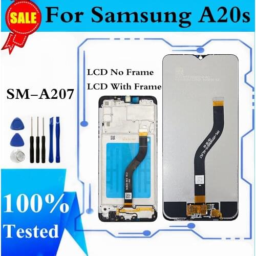 LCD For SAMSUNG Galaxy A20s A207 SM-A207F LCD Display Screen Digitizer Assembly Repacement Parts For A20S Display Screen