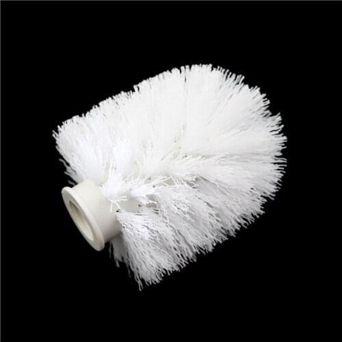1pcs White Toilet Brush Head Holder Replacement Bathroom WC Cleaning Brush Head