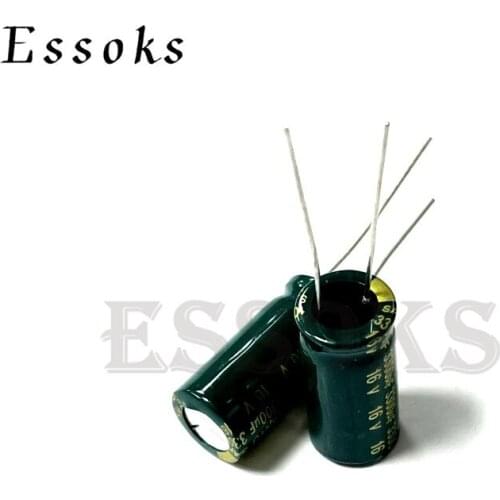 10pcs Electrolytic Capacitor 16V3300UF 16V 3300UF 10X20 mm High Frequency Low ESR Aluminum Capacitors