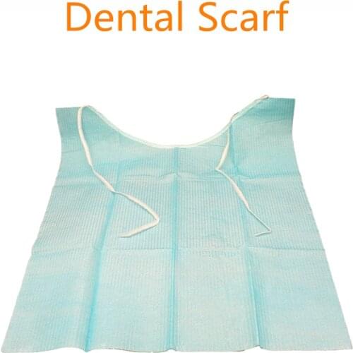 10pcs Dental Patient Cotton Bibs Disposable Dental Scarf Media Paper Waterproof Neckerchief Dental Instrument Set Dentisy Tool