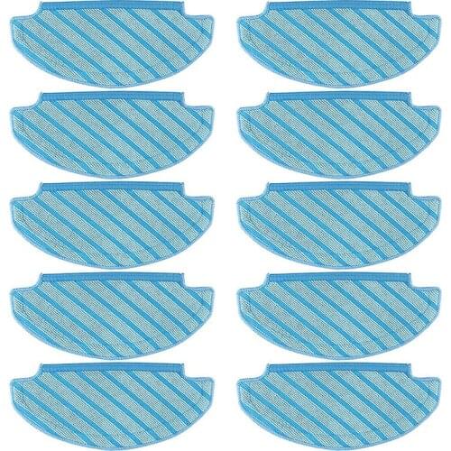 10 PCS Mop Cloths Cleaning Pads Compatible for Ecovacs Deebot Ozmo T8 Aivi Vacuum Cleaner, T8 Washable Cleaning Cloth