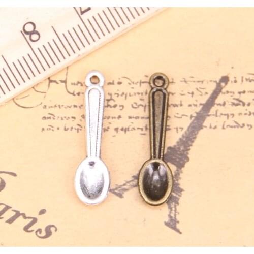 36pcs Charms kitchen cooking spoon 24mm Antique Pendants,Vintage Tibetan Silver Jewelry,DIY for bracelet necklace