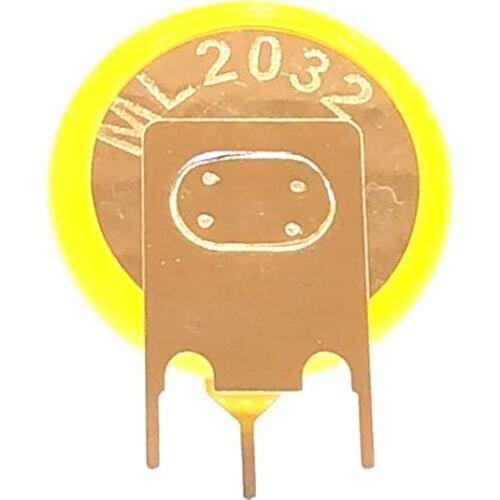 2PCS/LOT ML2032 3V lithium battery/ rechargeable battery