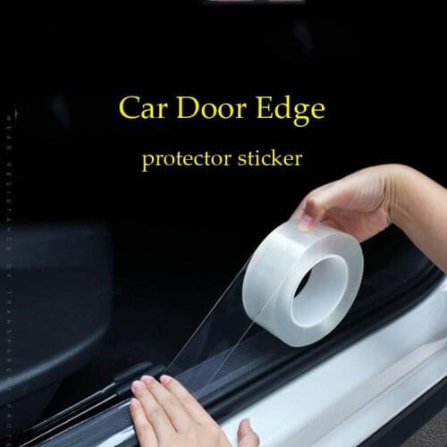 3,5M Car Door Protector Stickers Strip Bumper Nano Sticke Car Anti-Collision Tape Door Edge Guard Plate Car Styling Accessories