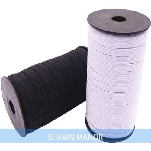 5MM/6MM Width Stretch Webbing DIY Elastic Ribbon High Elastic Flat Rubber Waist Band Sewing Stretch Rope For Masks Sewing 10M