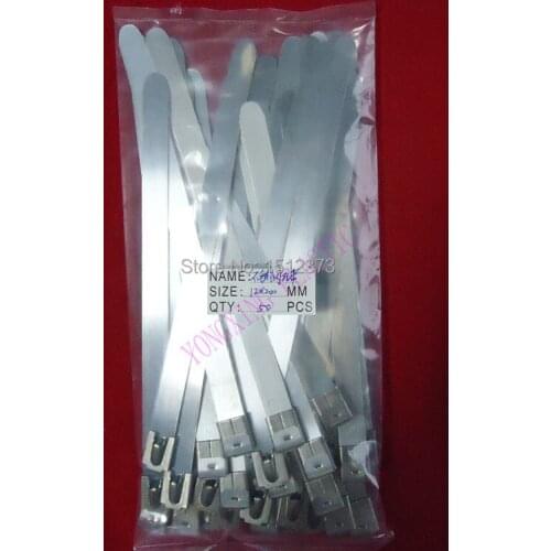 50pcs/bag stainless stell cable tie 12X200 bundle wire anc connector