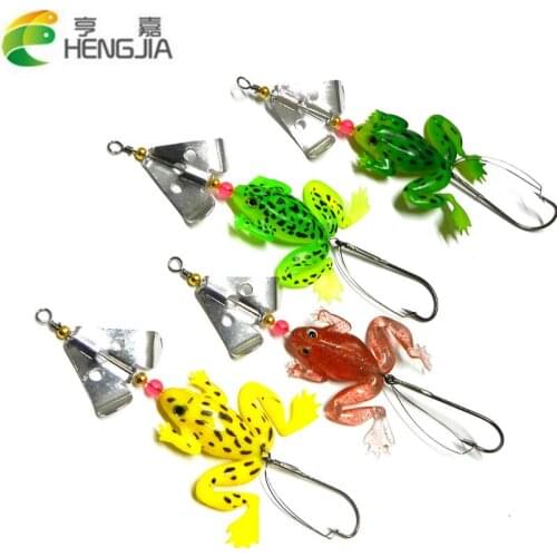 6.2G 50pcs japan hooks Spinner spoon fishing Lures soft frog Plastic Fishing Baits pike carp bass isca pesca fishing tackles