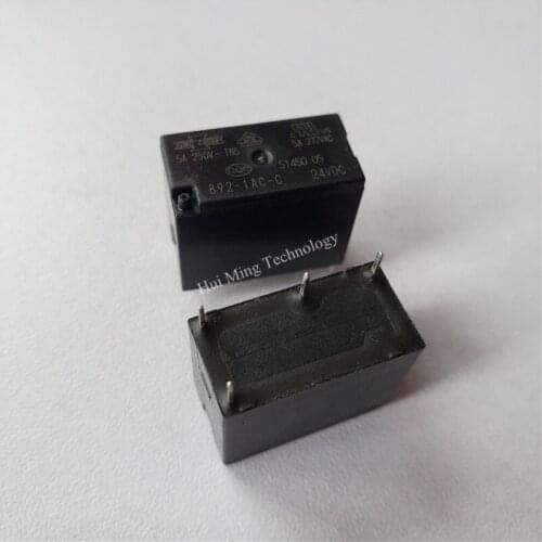 8pcs Relay 892-1AC-C 24VDC 250V 5A relay 4 pin relay