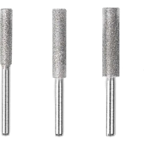 Diamond Cutting Grinding Head Mounted Points Bit Shank Jade Stone Carving Polishing for Dremel Rotary Tool