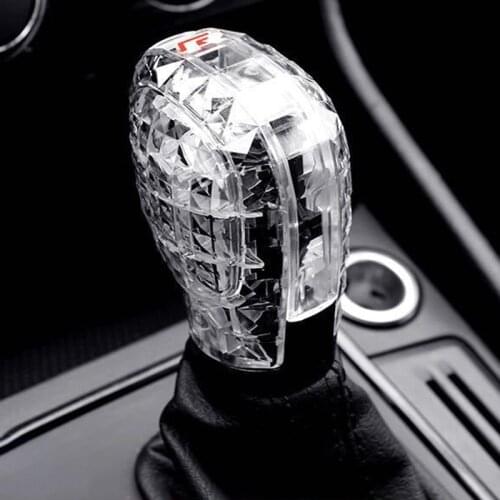 Car Automatic Gear Shift Lever Head Modified Transparent Decorative Cover for Lavida Bora Sagitar Lingdu
