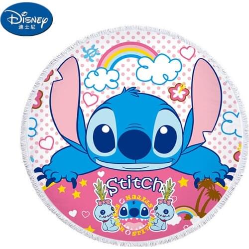 Disney Stitch Frozen Elsa Anna Mickey Mouse bath towel cotton soft breathable children boy girl adult beach towel gift 150X150cm