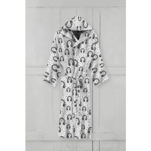Adult Müslin Bathrobe Hedgehog