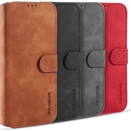 Case For Huawei P40 Lite Nova 6se 7i Luxury Leather Phone Flip PU Wallet Credit Card Retro Magnetic Shockproof Slot Wallet Cover