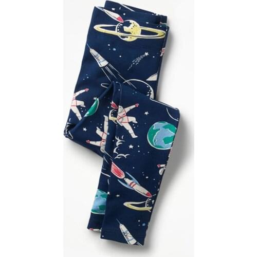 Jumping Meters Pinted Hippo Girls Leggings Flower Applique Kids 100% Cotton 2018 Brand Children Trousers Pants Clothes