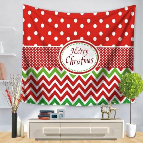 Home Decorative Wall Hanging Carpet Tapestry 130x150cm Rectangle Bedspread Merry Christmas day snowman penguin Pattern GT1173