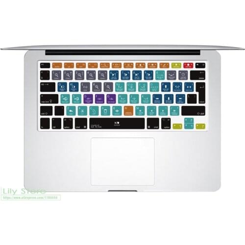 EU VIM Ableton Live Lightroom Photoshop PS InDesign Shortcut Hot Keys Keyboard Skin Cover For Macbook Pro Air 13 15 A1278
