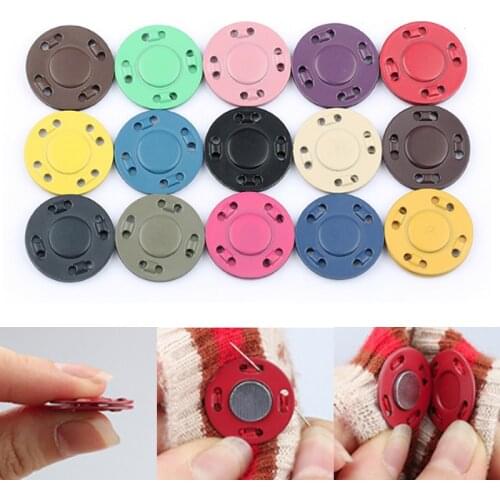 5pair Magnet Buttons Sewing Supplies Magnetic Clothing Invisible Magnet Buttons Metal Buttons Handmade DIY Clothing Decoration
