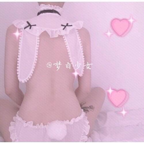 Cute Soft Girl Sexy Erotic Lingerie Bunny Costumes Love Live Cosplay Rabbit Uniform Anime Role Play Japanese Kawaii Sleepwear