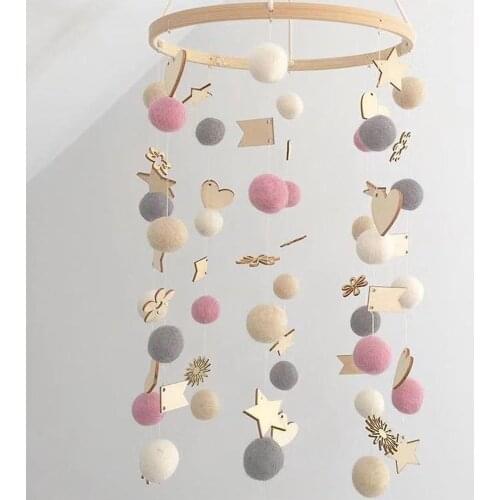 DIY Handmade Toys Baby Rattles Bracket Set Clockwork Music Box Newborn Plastic Crib Bed Bell Mobile Toddler Oyuncak