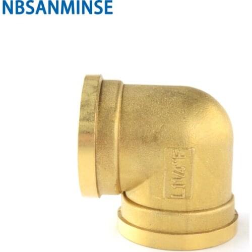 NBSANMINSE 10pcs/lot SM1003-FE 1/2 1-1/4 Female Elbow Fitting For Water Heating Copper Joint 1Mpa Pressure