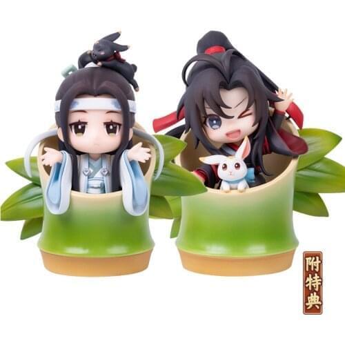 The Founder of Diabolism Wei Wuxian Lan Wangji Birthday Q Version 9Cm Cute Cartoon Character Model Anime Peripheral Character