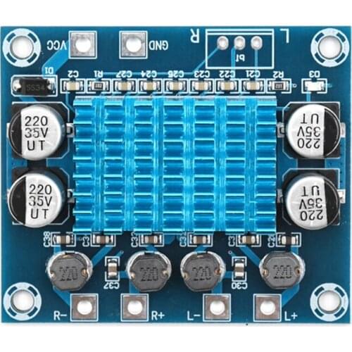 Class D Digital audio power amplifier board 2.0 stereo dual channel 30W+30W Mp3 amplification module
