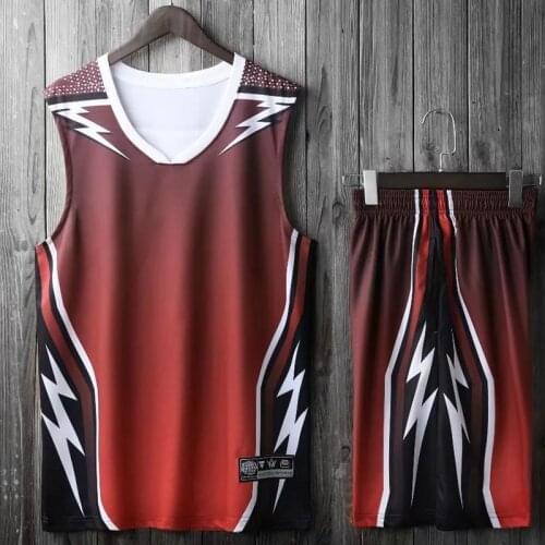 Professional Basketball Training Suit Men Youth Sleeveless GYM Running clothing Breathable Mens Cheap college Basketball Jerseys